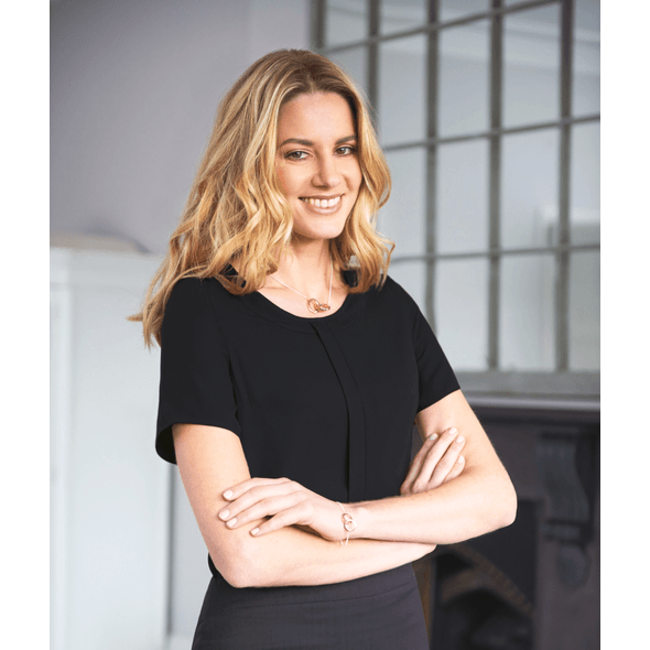 Brook Taverner | Blusa em crepe da china verona